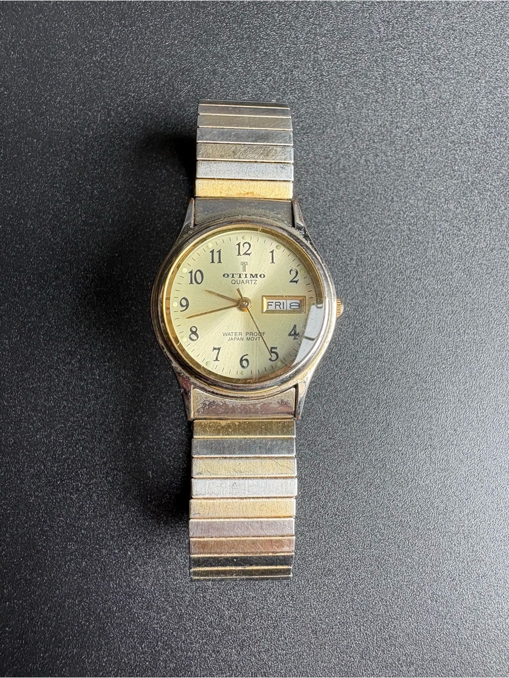 Ottimo Women’s Gold & Silver Two-Tone Quartz Watch with Day-Date